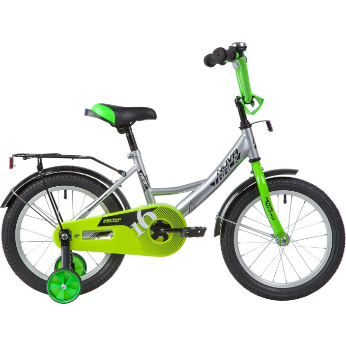 Детский велосипед NOVATRACK VECTOR 16” серебристый 163VECTOR.SL20
