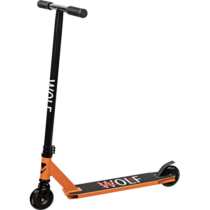 Самокат NOVATRACK WOLF 10, 100 мм, оранжевый 100P.WOLF.BOR24